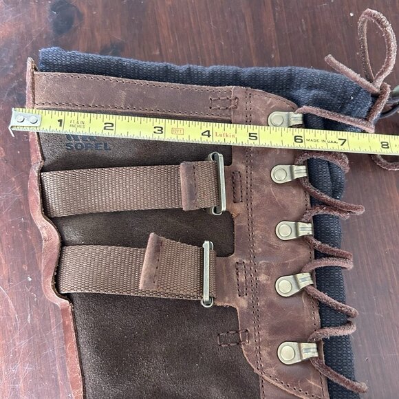 Sorel Women's Conquest Carly II waterproof Snow boots 11 Brown Suede Preppy - Picture 7 of 15